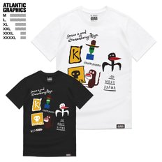 [ATLANTIC GRAPHICS] 아틀란틱그래픽스 반팔티셔츠 M~4XL AT007