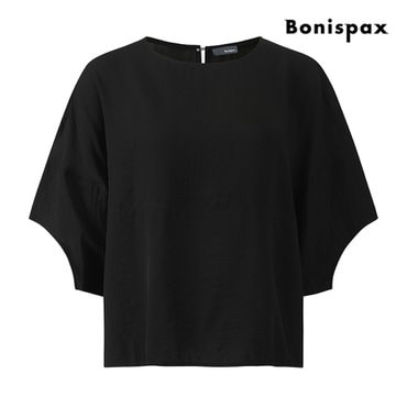 보니스팍스 와이드 슬리브 심플 블라우스 (XP8SH003M0)