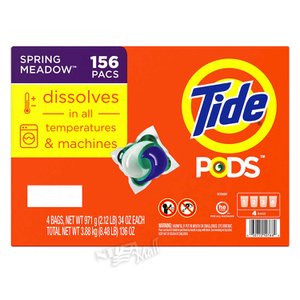  타이드 포즈 세탁세제 캡슐세제 156개 TIDE PODS LAUNDRY DETERGENT SPRING MEADOW