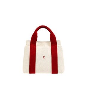 Stacey Daytrip Tote Canvas S_Ivory_Red (0JSK3TT40304F)