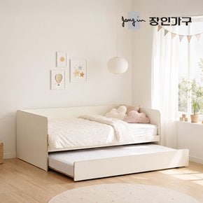 로빈 데이베드 슬라이드 2단침대 프레임SS+낮은본넬+라텍스탑