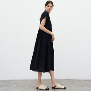 KNIT FLARE DRESS_BLACK