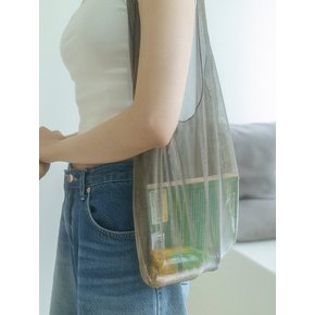 Glam see through soft shoulder bag