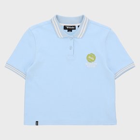 W TENNIS CROP GRAPHIC T-SHIRTS [SKY BLUE]