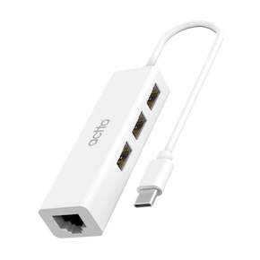 C타입 유선 랜카드 USB 3포트 멀티허브 HUBL-04