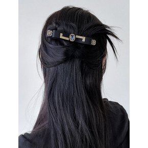 Diana Satin Crystal Ribbon Hairpin