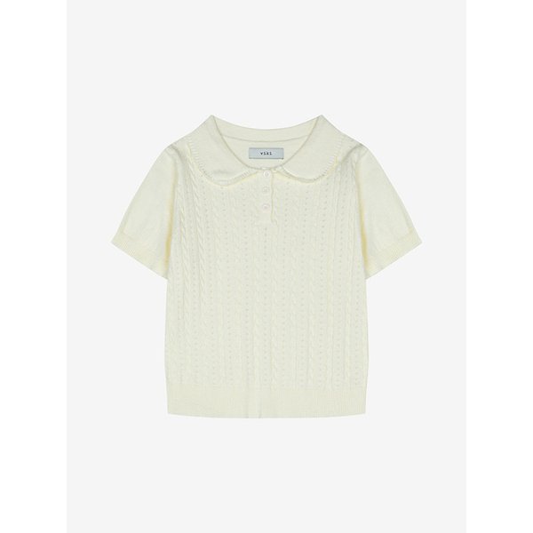 포인텔 라운드 카라 니트 풀오버 (TMUCD2942)