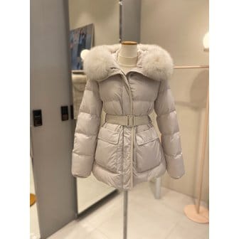 JJ지고트 [부산점] 니트 배색 폭스 구스다운 점퍼 GNBA2PD31