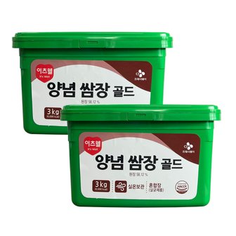 CJ프레시웨이 [이츠웰]양념쌈장골드 3kg 2개