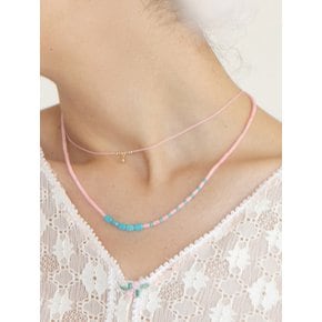 soft pink necklace