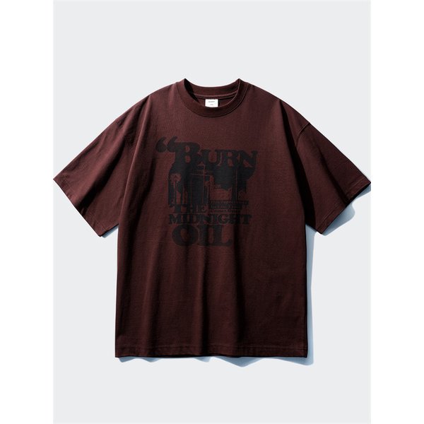 미드나잇 오일 반팔 버건디 SMST4630