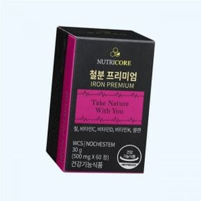 2개월 WCS 철분 프리미엄 남성 남자 맨즈 여성 여자 우먼스 노케스템 60정 1개 철분제 500mg x