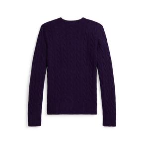 여성 케이블 울 캐시미어 크루넥 스웨터(WMPOSWENC021306500)