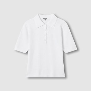 여 강연 카라 반팔 니트 J116202729001