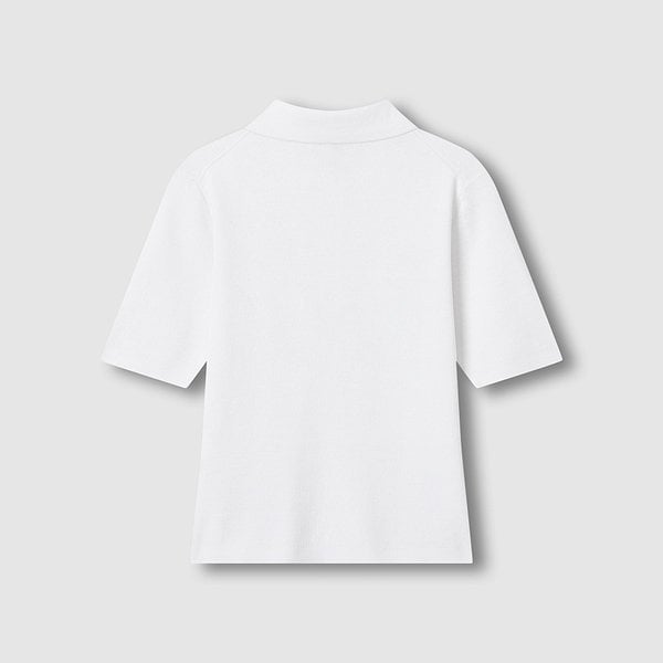 여 강연 카라 반팔 니트 J116202729001