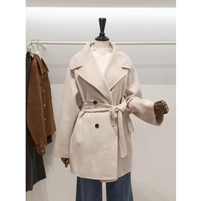[파주점] 쥬크 주크 캐시미어혼방 벨티드 더블 하프코트 V254MSG967
