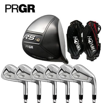 PRGR RS-G 남성드라이버 10.5도R + 02 6아이언세트 디아마나 R + 캐디백포함  SA3506816