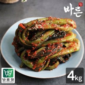 참바른김치 프리미엄 국내산 갓김치 4kg / 바른재료 바른위생 바르겟