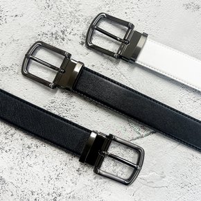 플럼도트 국산천연소가죽 핀벨트YG01 유공벨트 분리형