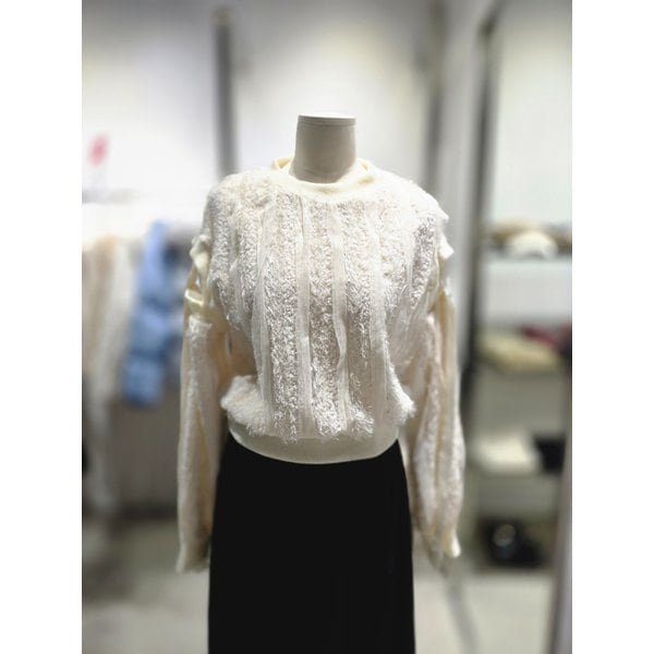 [여주점] 리본장식볼륨티셔츠 ER4OTL52