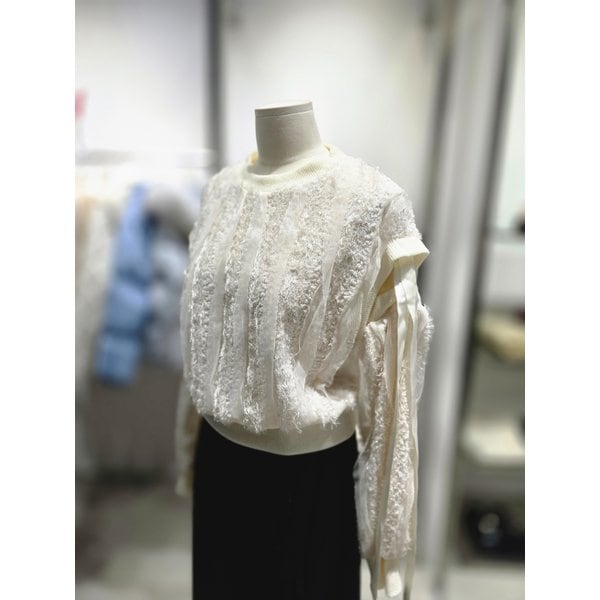 [여주점] 리본장식볼륨티셔츠 ER4OTL52