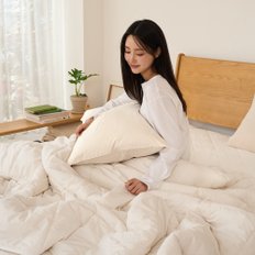 뉴질랜드 양모 100% 60수 고밀도 순면 차렵이불 SS