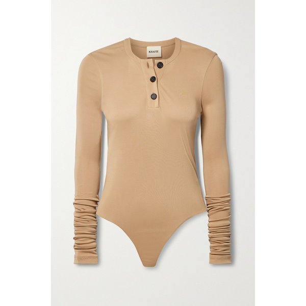 케이트 자넬 스트레치 저지 바디수트 베이지 1647597325519117
