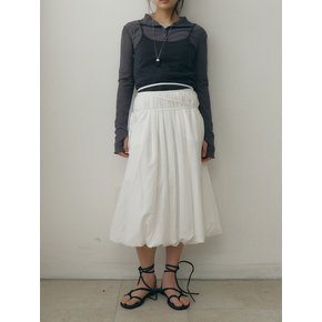STRAP BALLOON SKIRT [WHITE]