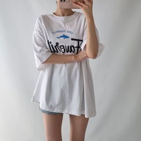 페이버릿 로고 코튼 오버사이즈 반팔티_P393308084