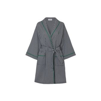 플레이부 GINGHAM GOLF ROBE (W/POUCH)_Black