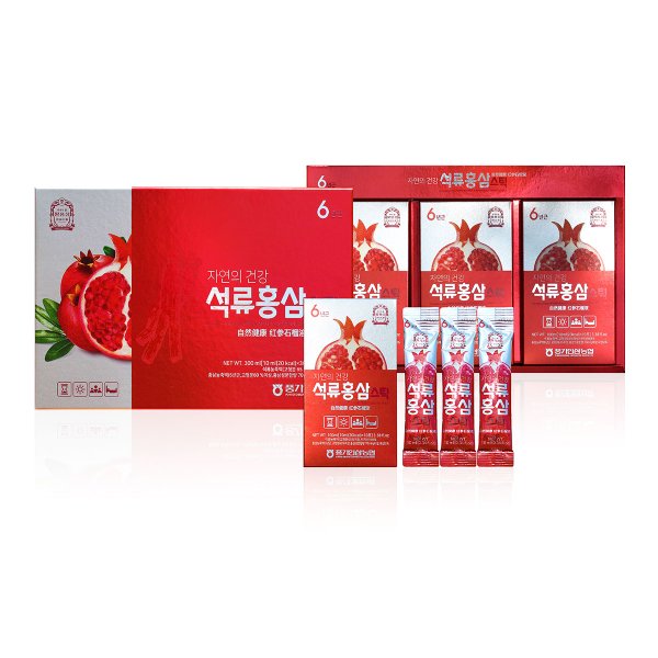 [풍기인삼농협] 자연의 건강 석류홍삼스틱 10ml x 30포 / 쇼핑백포함