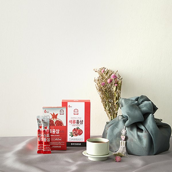 [풍기인삼농협] 자연의 건강 석류홍삼스틱 10ml x 30포 / 쇼핑백포함