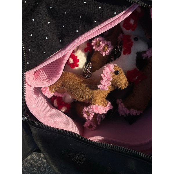 [천연양모] Worry Keyring (Brown)