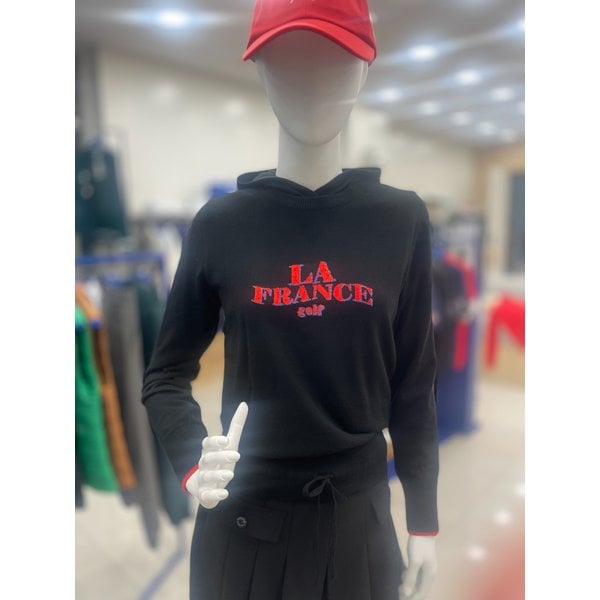 [여주점] 여성 2way 후드 방풍 스웨터 GP422LKPO2 BLCK