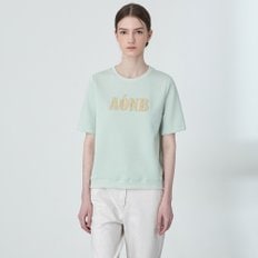 AONB 자수 반팔 티셔츠 KE25M4FRRN241