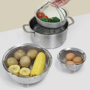 무디타 304 스텐 손잡이 채반 찜기 14cm / 계란 만두 야채 멀티 스티머