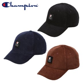 매장판 Champion 라벨 패치 코듀로이 캡 CKHE3F005