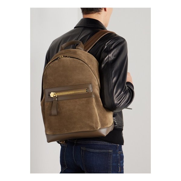 버클리 가죽 트리밍 스웨이드 백팩 46376663162835348