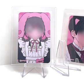 포카 거치대 아크릴 스탠드 투명 액자 프레임 탑로더 인형 사진 ...
