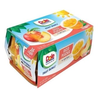  Dole 복숭아 과일컵 113g x 16