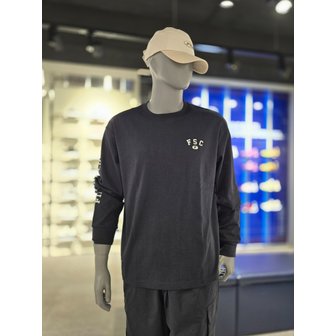 휠라 [파주점] 유니  그래픽 포인트 긴팔 티셔츠 (FS2RLH1101X-BLK)