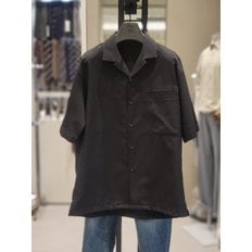 본 * BON 메쉬 오픈 카라 반팔 셔츠 BN2MBA430BK