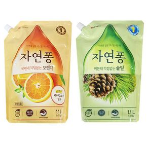 설거지 세척제 1100ml 자연퐁 기름때 식기 세척 세제