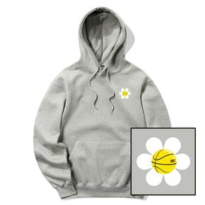 SMALL DAISY LOGO 후드티 - 그레이