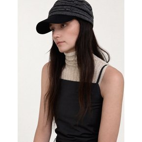 Stripe color block cap_3color
