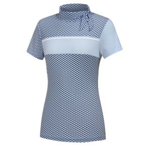 SS이월 (최초가 99,000원) (WWM21253) 여성 CF Y포레스트 패턴 하이넥 티셔츠