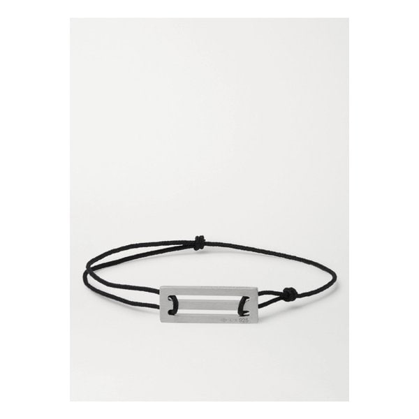 Le 25/10 Cord and Sterling Silver Bracelet 17957409491078840