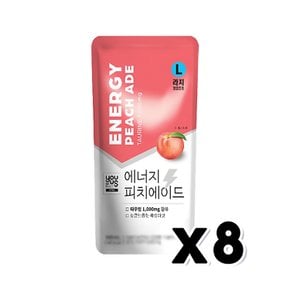 유어스 에너지 피치에이드 L 아이스파우치음료 340ml x 8개