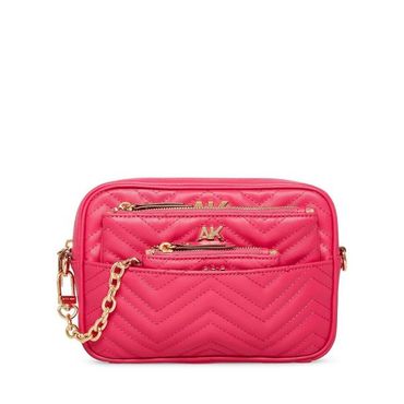 이스퀘어 3911437 Anne Klein Quilted Camera Crossbody with Two Detachable Pouches