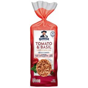 [해외직구] Quaker 퀘이커 토마토 바질 라이스 케이크 172g 2팩